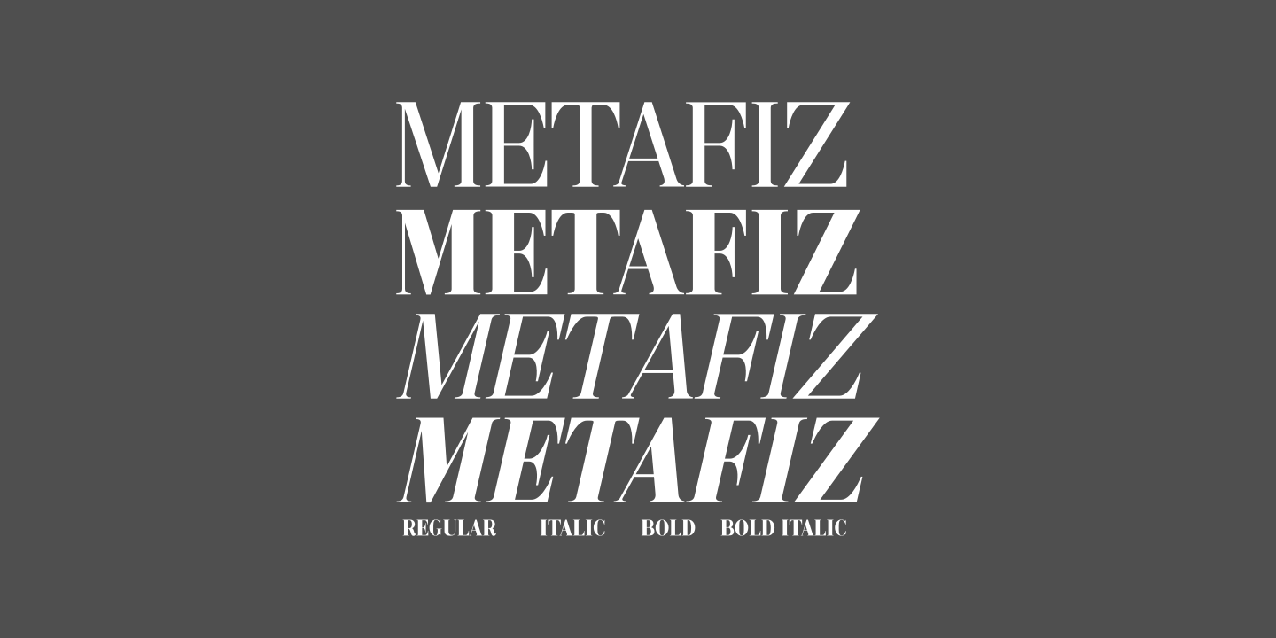 Example font Metafiz #13